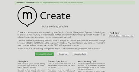 Screenshot Site Create JS