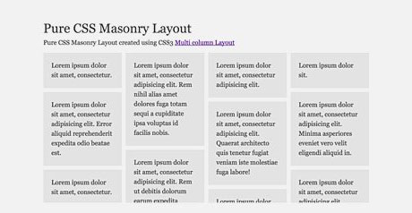 Screenshot Site Creating masonry layouts in CSS?