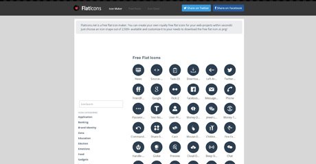 Screenshot Site FlatIcons net