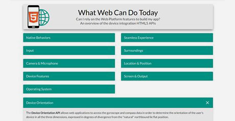 Screenshot Site What Web Can Do Today