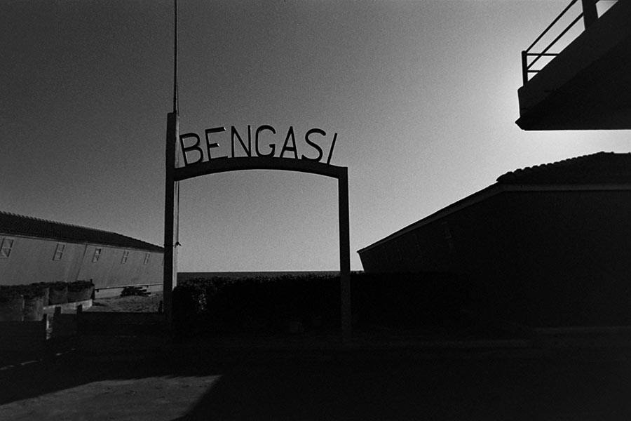 Bengasi Beach Typography 1985
